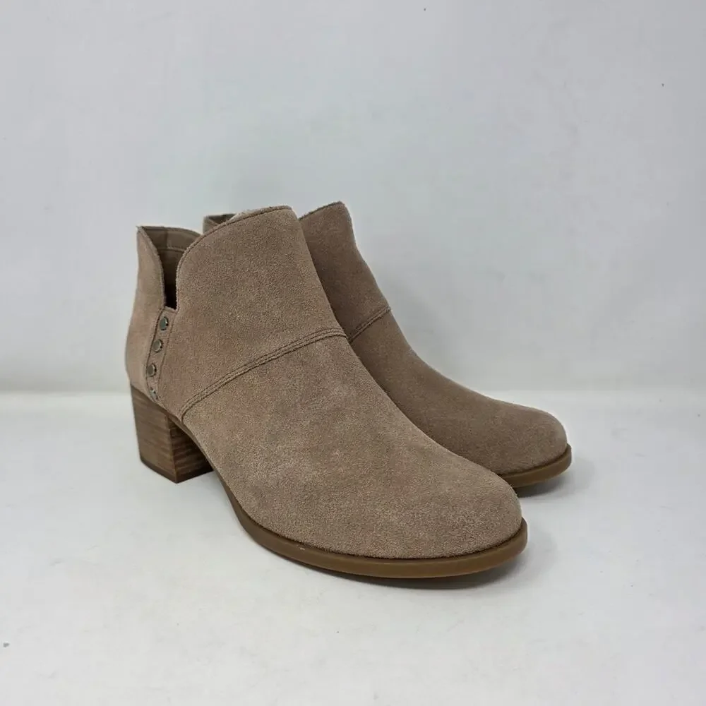 Koolaburra By UGG Women's Suede Ankle Booties Taupe Size 9